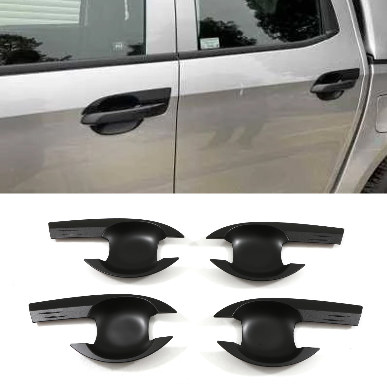 Isuzu D Max 12-19 Black Door Handle Inserts