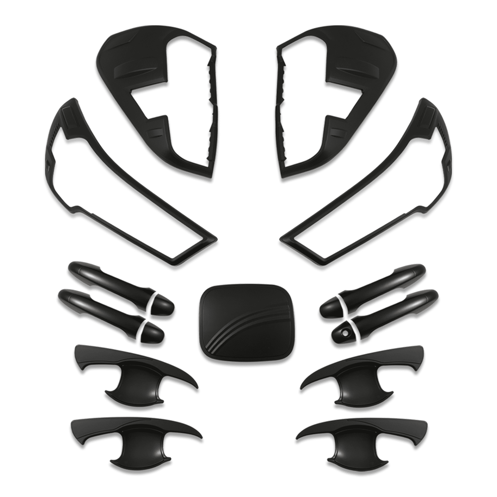 Toyota Hilux 2020+ Black Exterior Protective Trim Kit