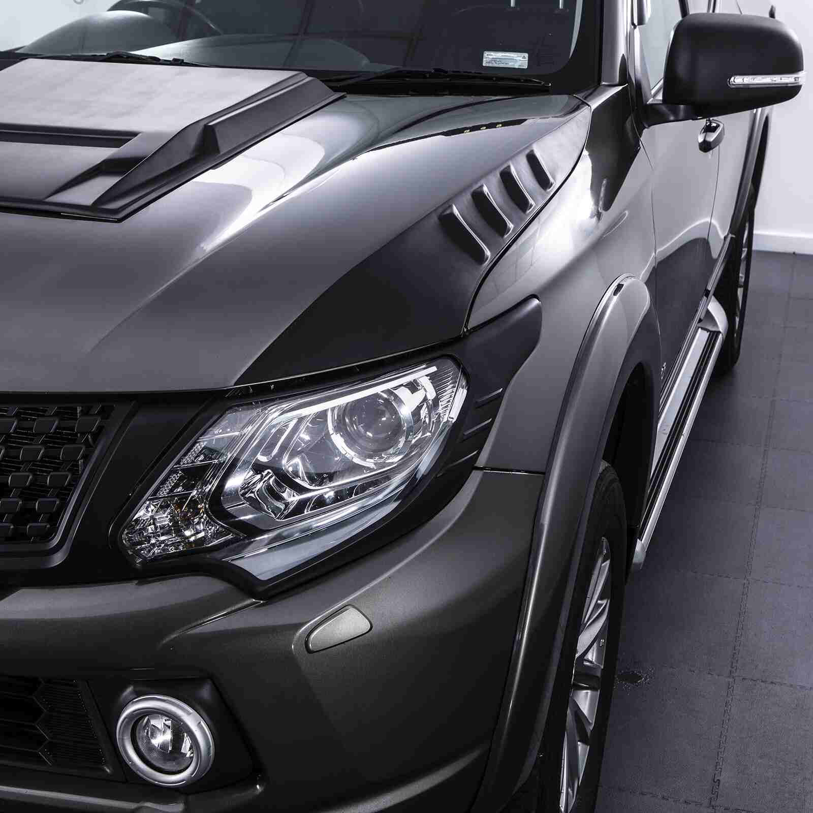 Mitsubishi L200 Triton 2015-2018 Black Headlight Cover Trim