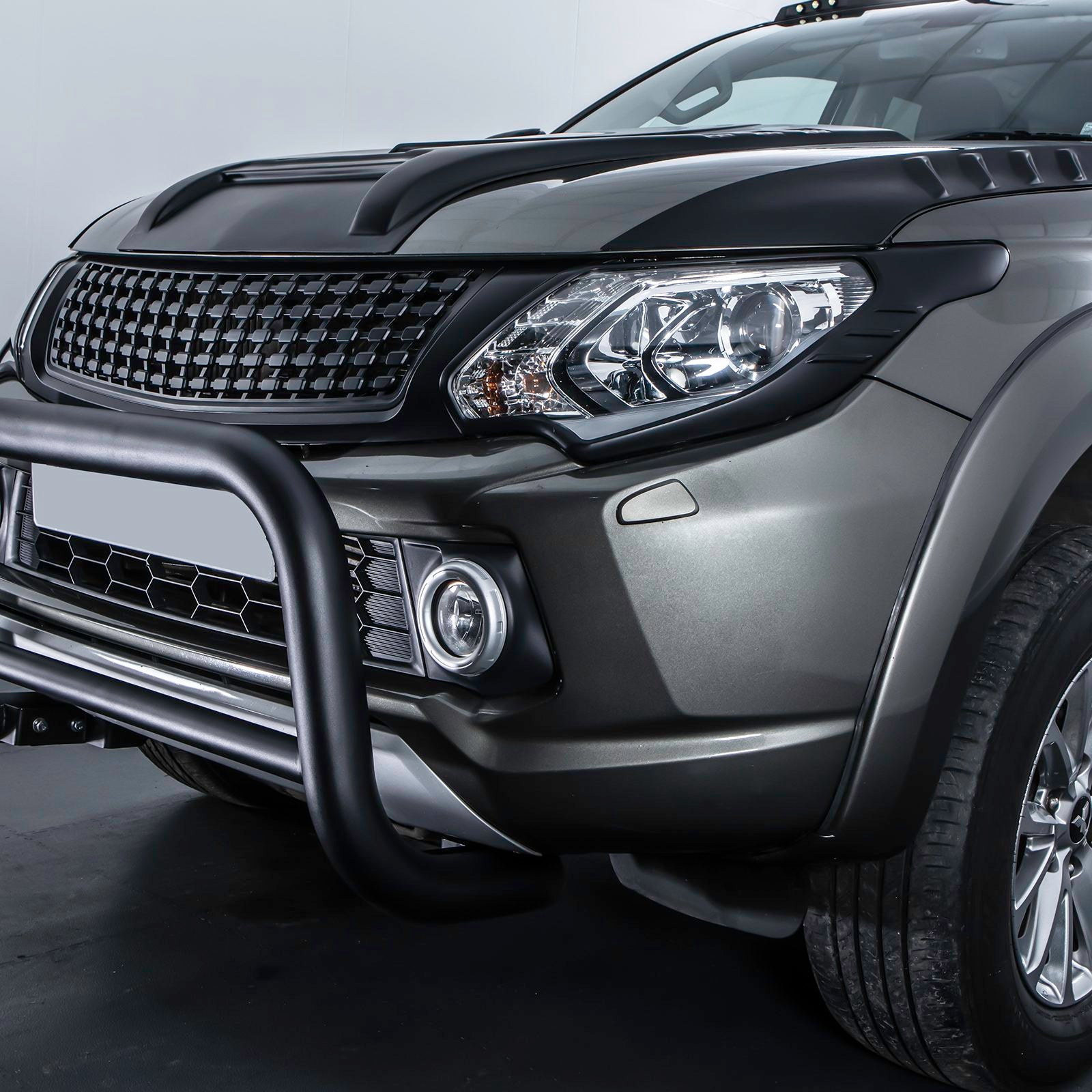 Mitsubishi L200 Triton 2015-2018 Black Headlight Cover Trim