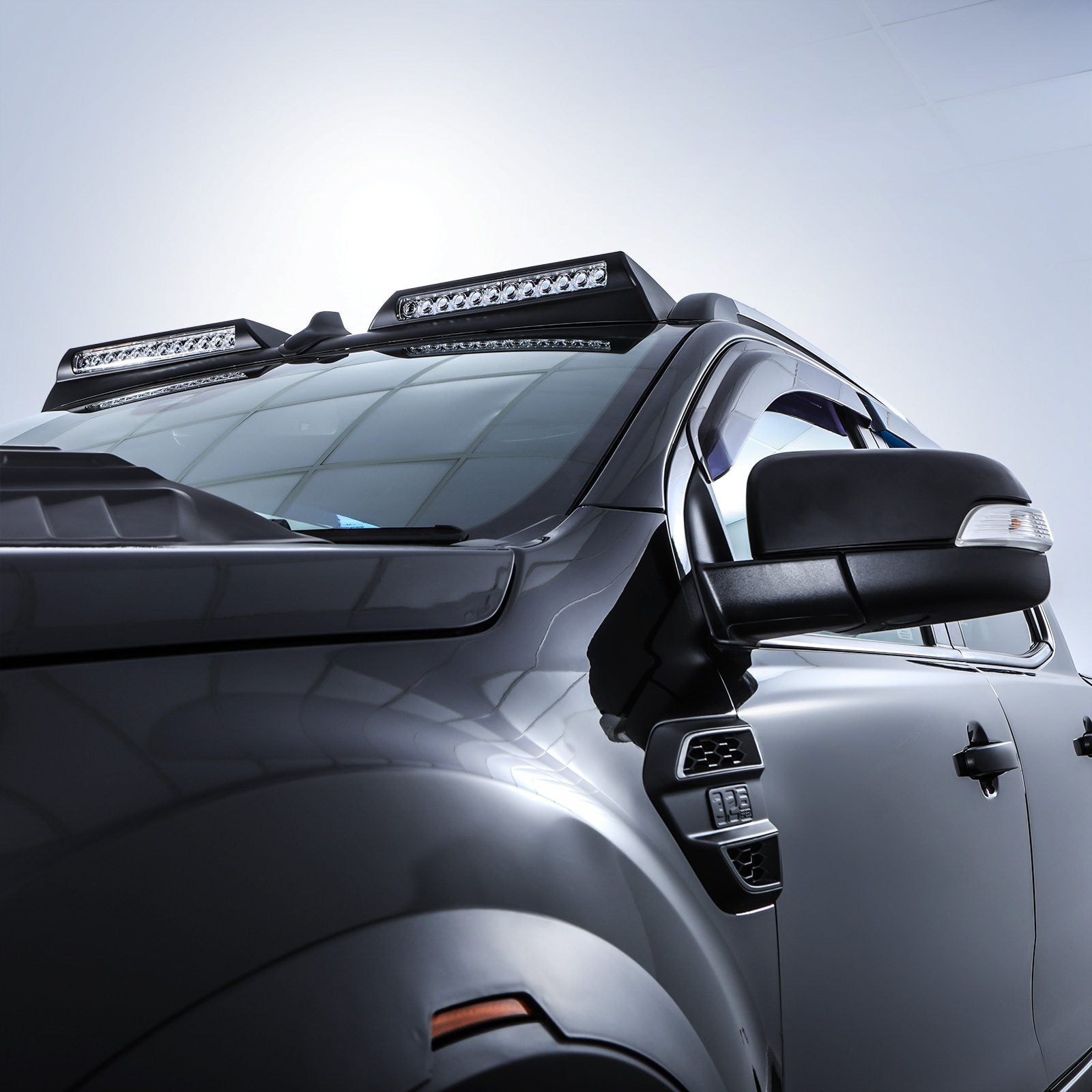 Ford Ranger T6 T7 T8 2012-2022 Black Door Mirror Covers