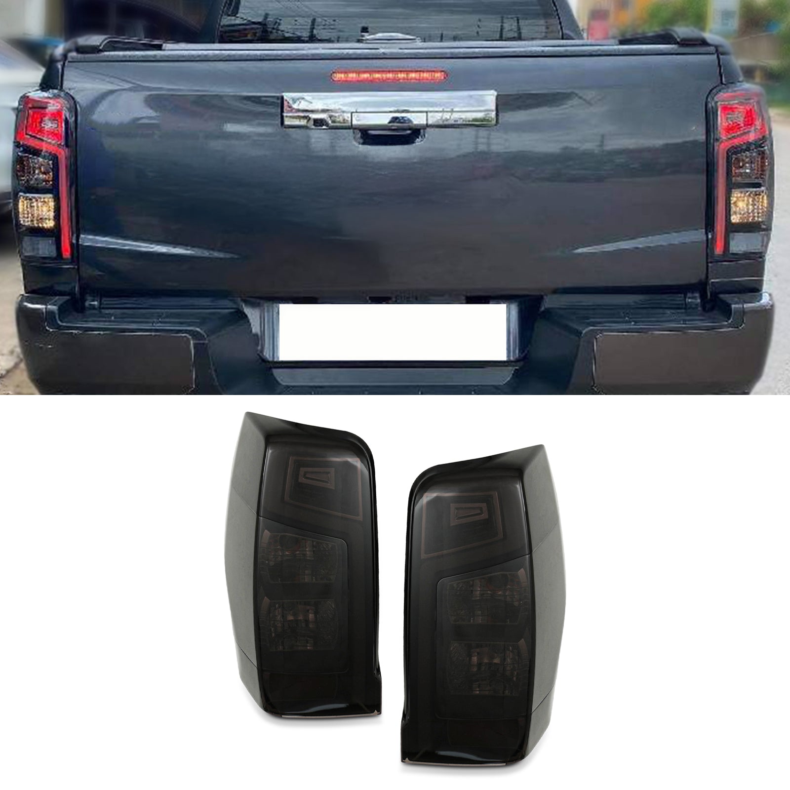 Mitsubishi L200 Triton 19-23 Smoked LED Tail Lights