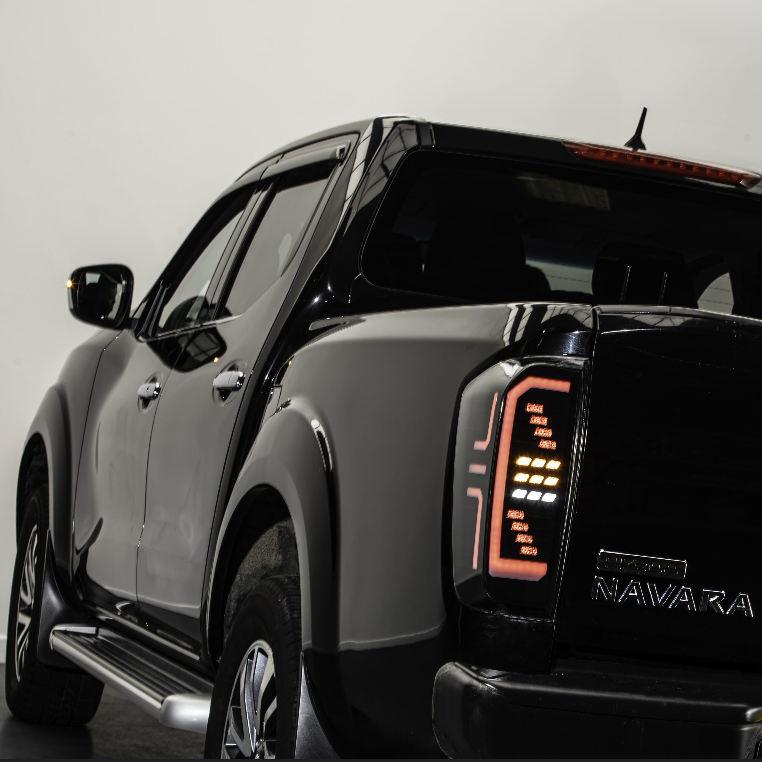 Nissan Navara NP300 2014-20 Rear LED Black Tinted Tail Lights