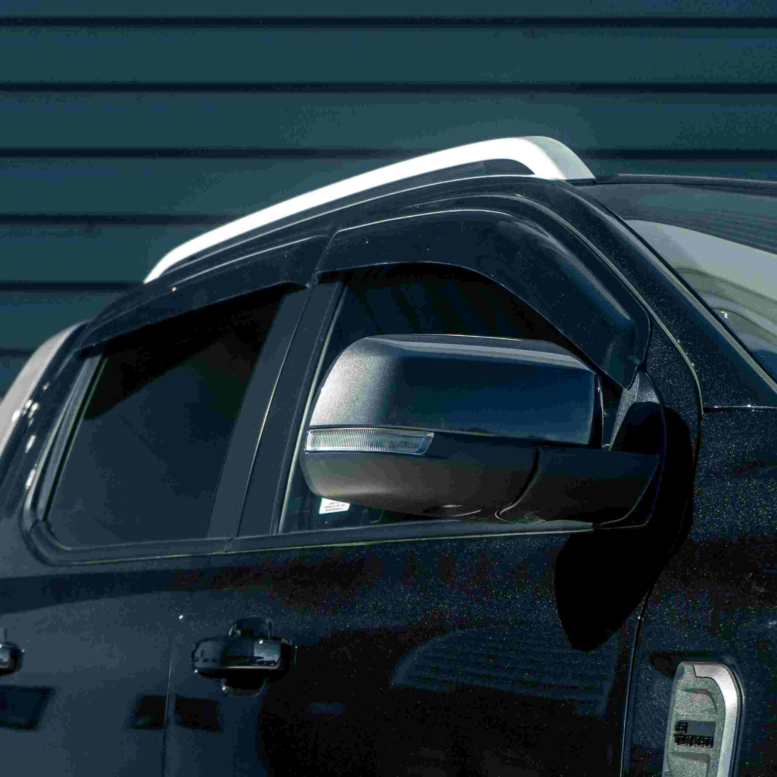 Ford Ranger T9 2023+ Tinted Black Wind Deflectors