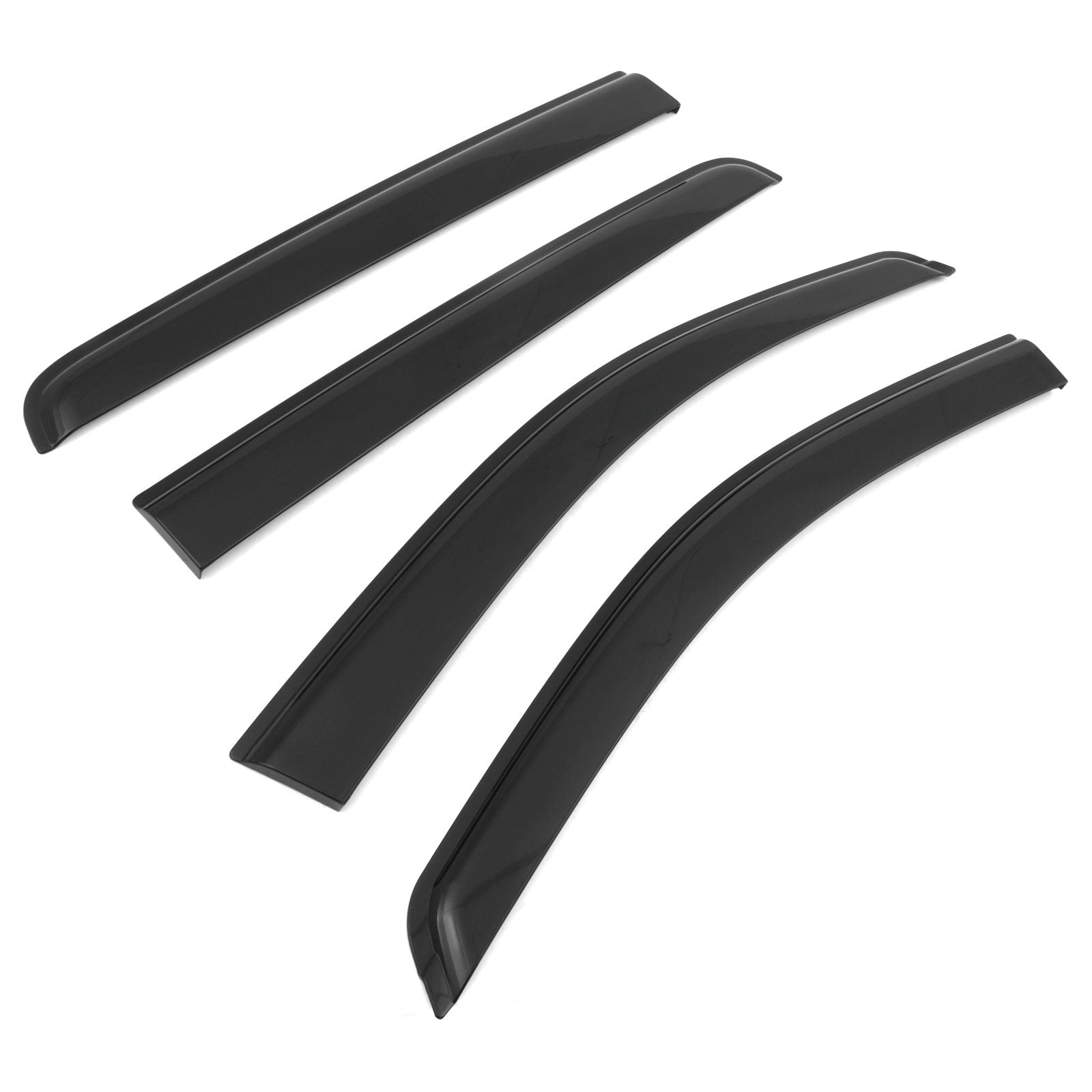New VW Amarok MK2 2023+ 4pc Black Wind Deflector Kit