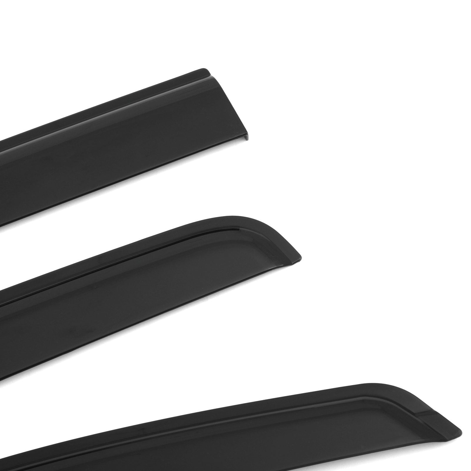 New VW Amarok MK2 2023+ 4pc Black Wind Deflector Kit