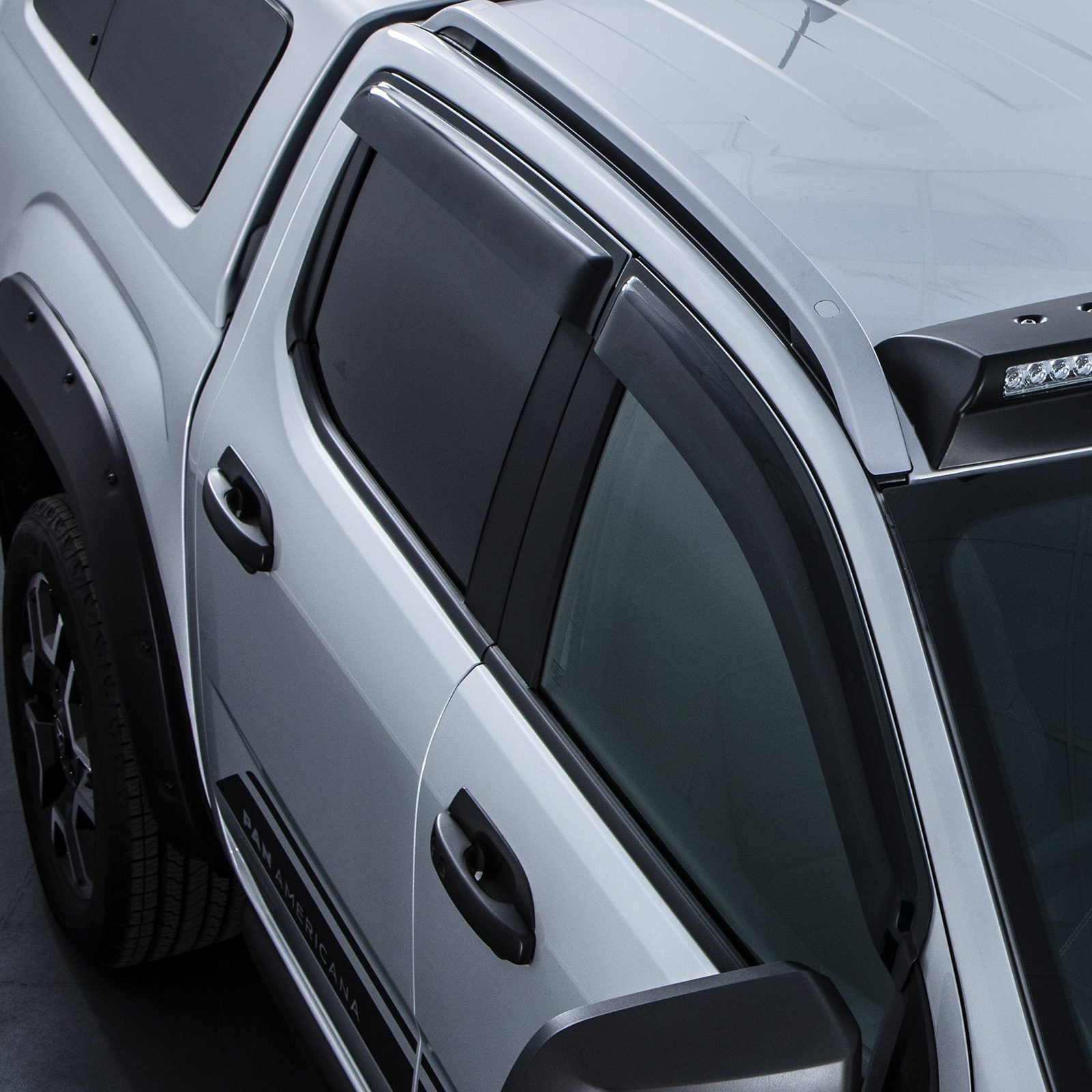 New VW Amarok MK2 NF 2023+ Black Wind Deflectors