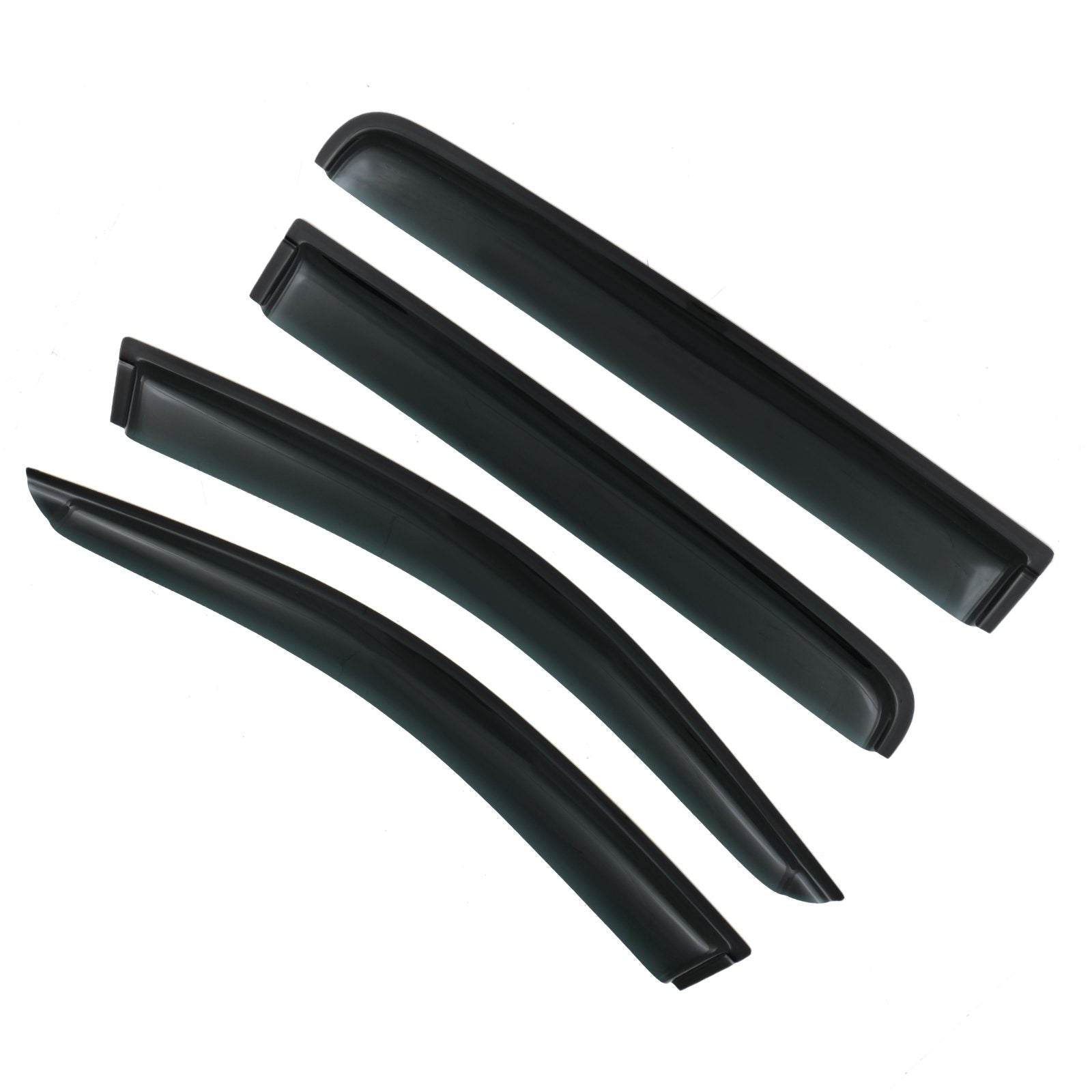 Ford Ranger T6 T7 T8 12-21 Black Wind Deflectors