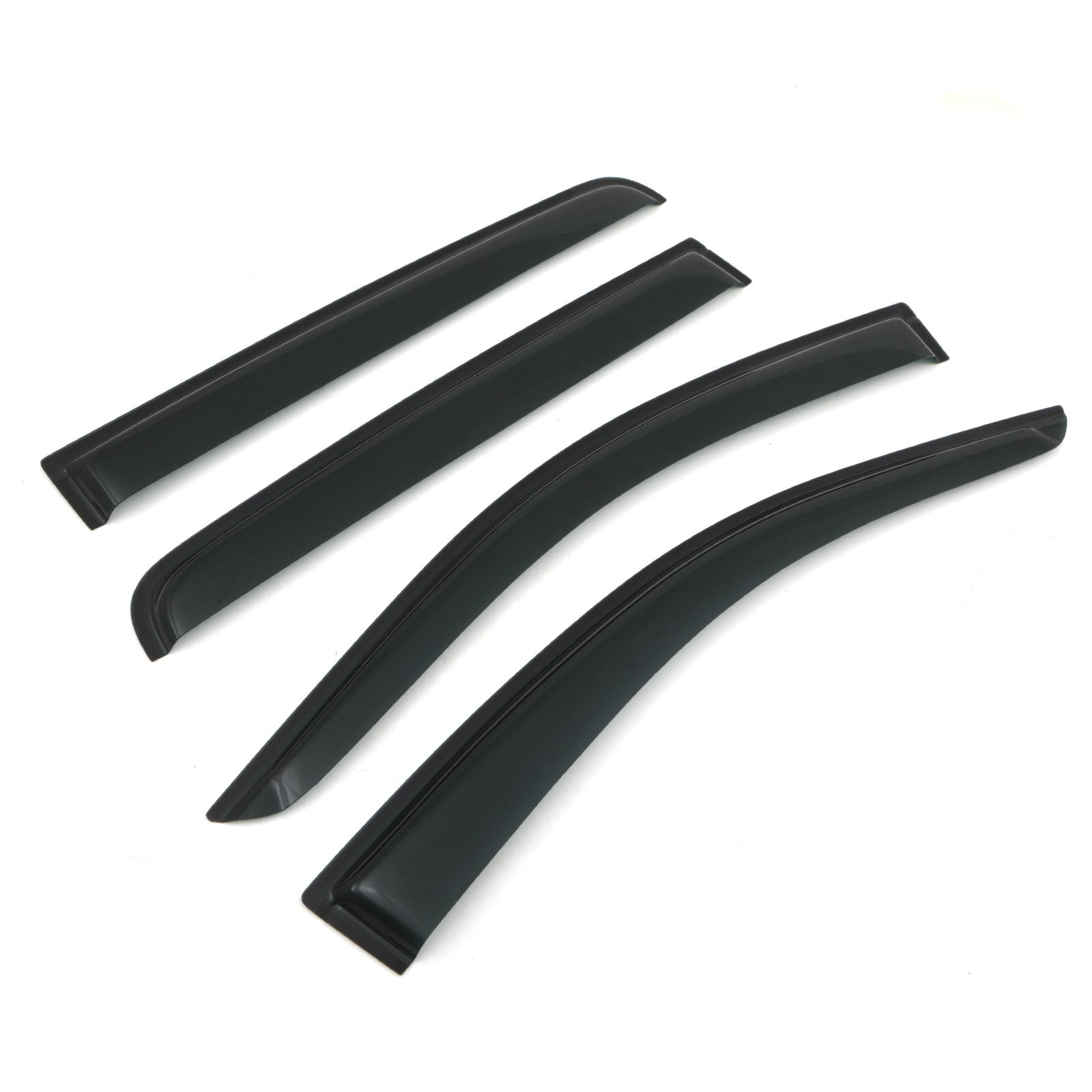 Ford Ranger T6 T7 T8 12-21 Black Wind Deflectors