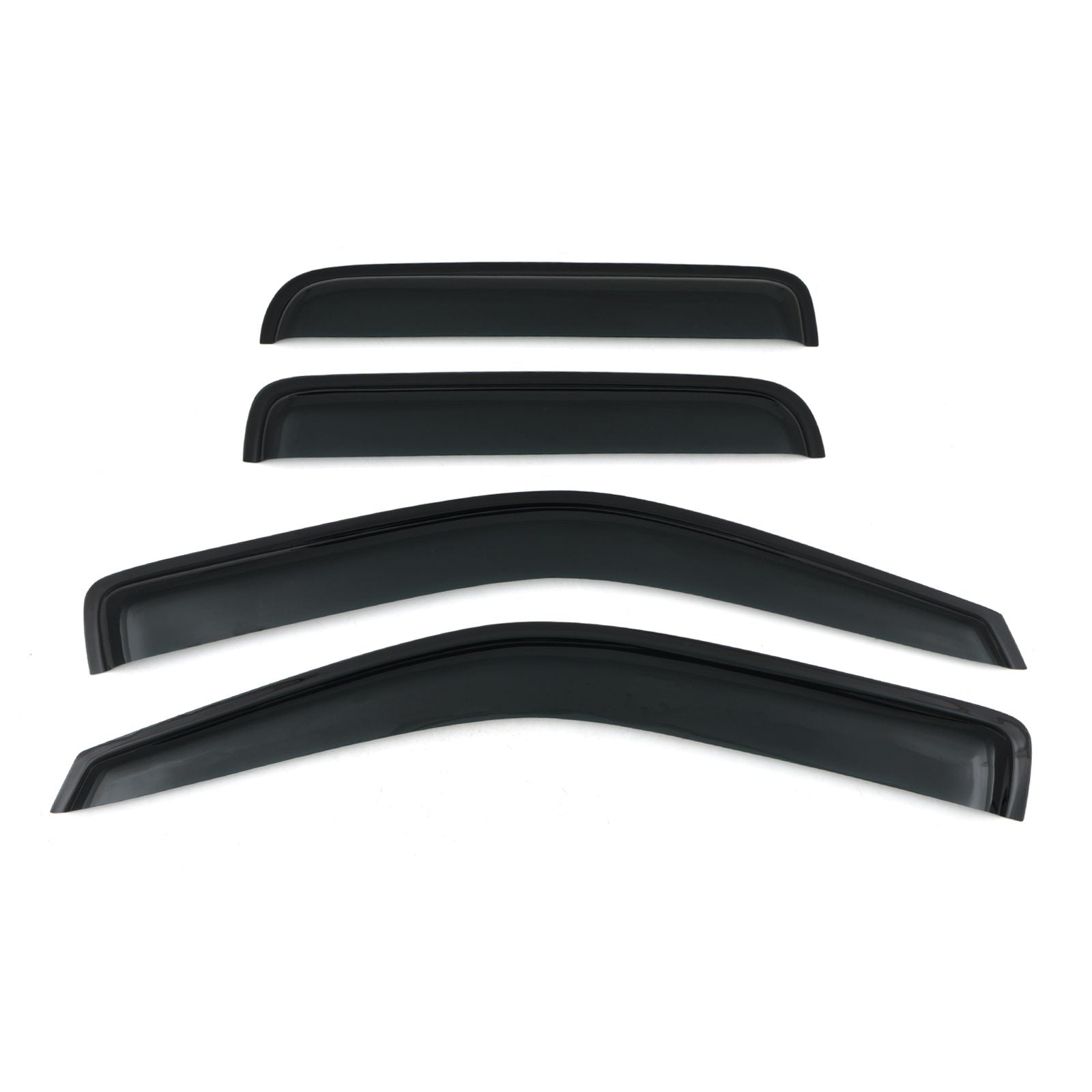 Isuzu D Max 07-11 Black Wind Deflectors