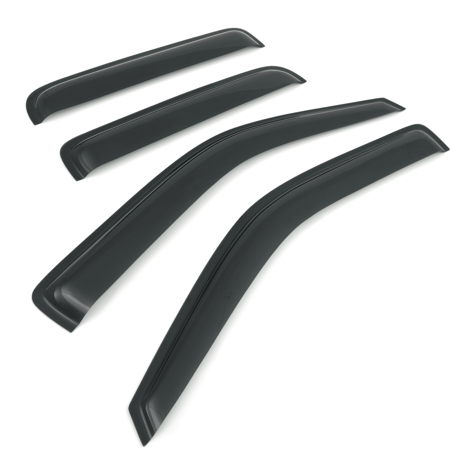 Isuzu D Max 07-11 Black Wind Deflectors