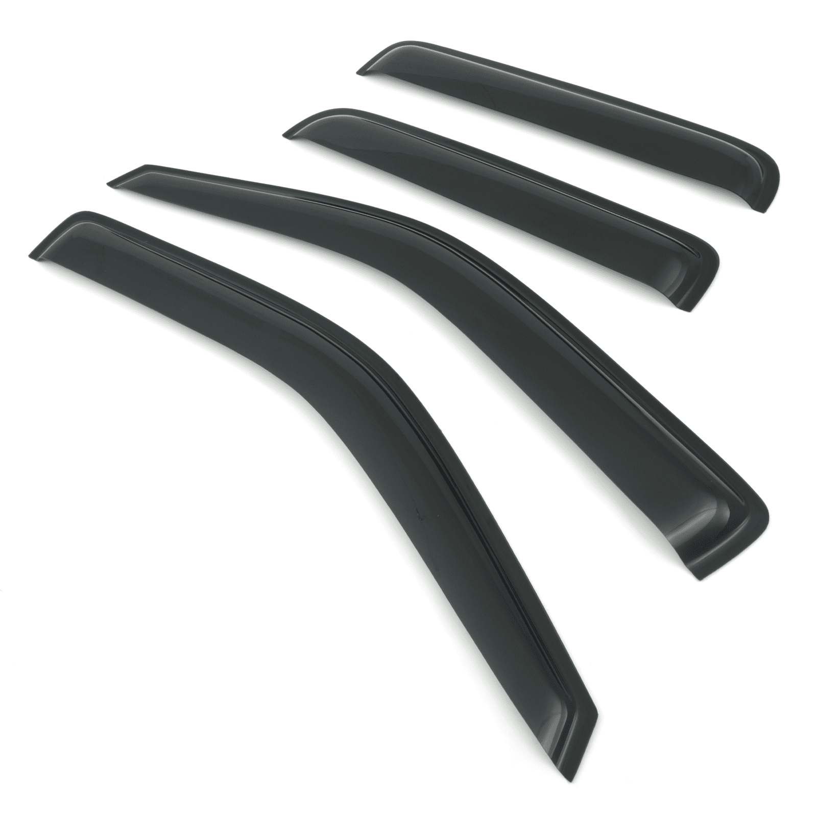 Isuzu D Max 07-11 Black Wind Deflectors