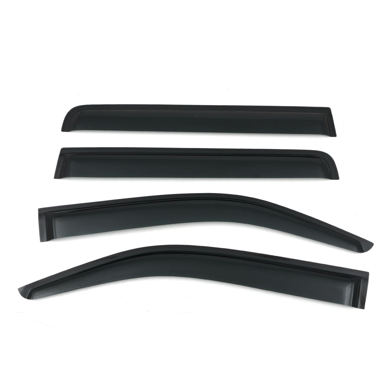Nissan Navara D40 10-14 Black Wind Deflectors