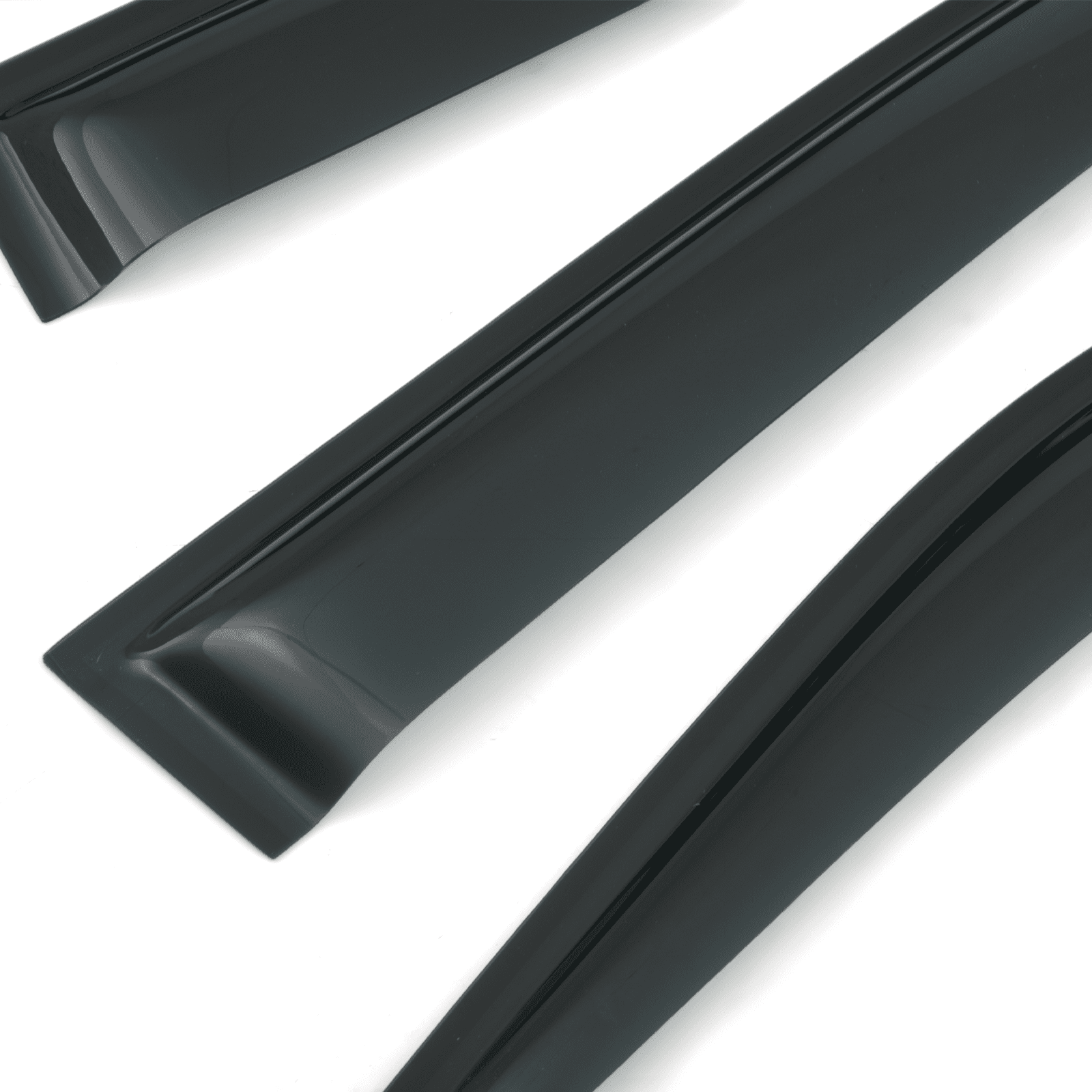 Nissan Navara D40 10-14 Black Wind Deflectors