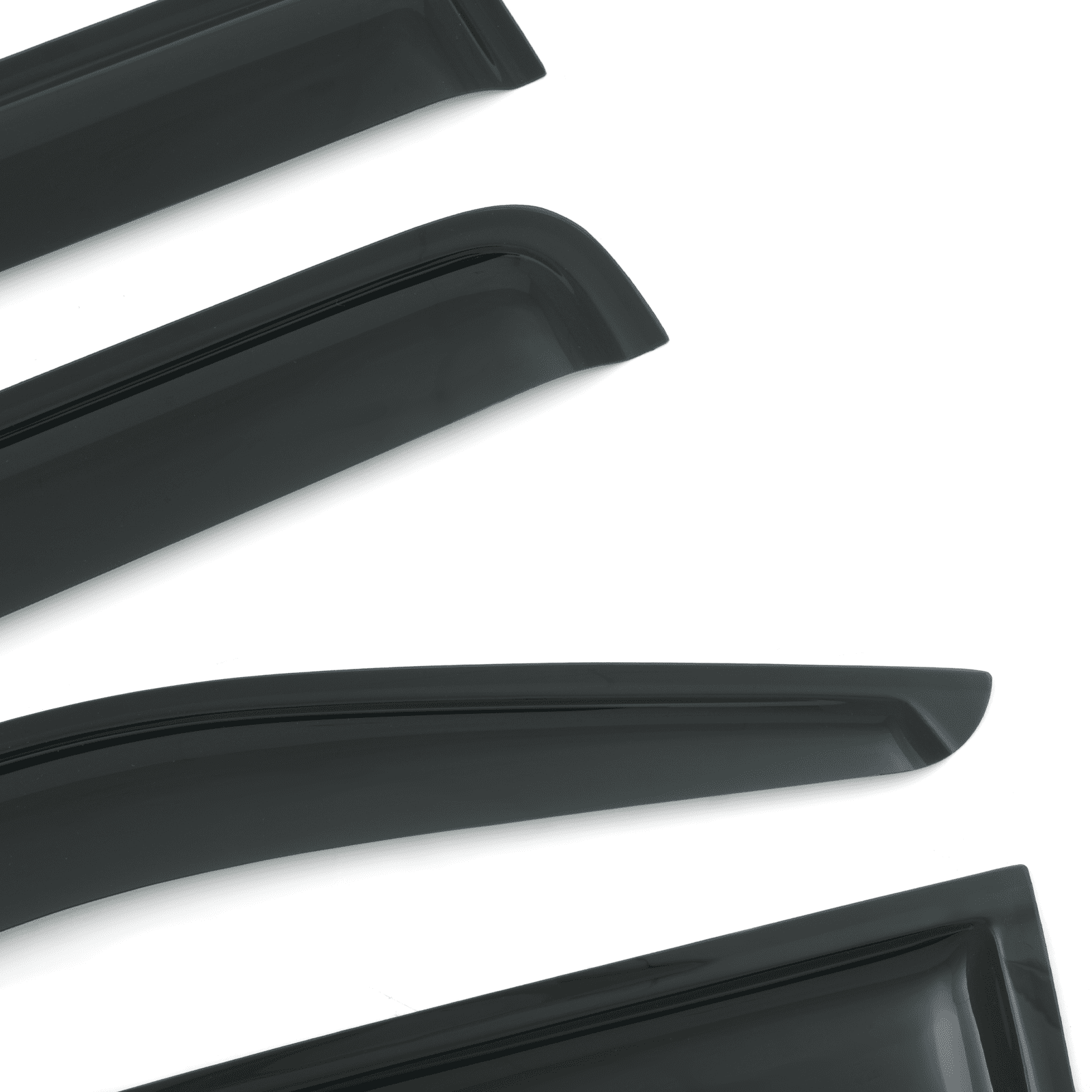 Nissan Navara D40 10-14 Black Wind Deflectors