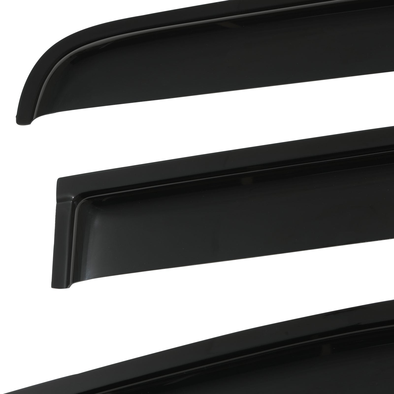 Toyota Hilux Vigo 05-11 Black Wind Deflectors
