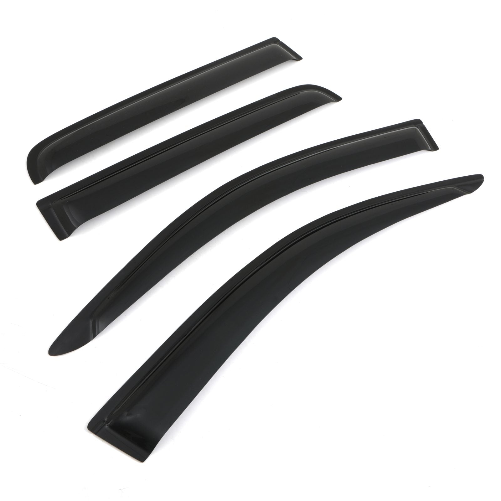 Toyota Hilux Vigo 11-15 Black Tinted Wind Deflectors