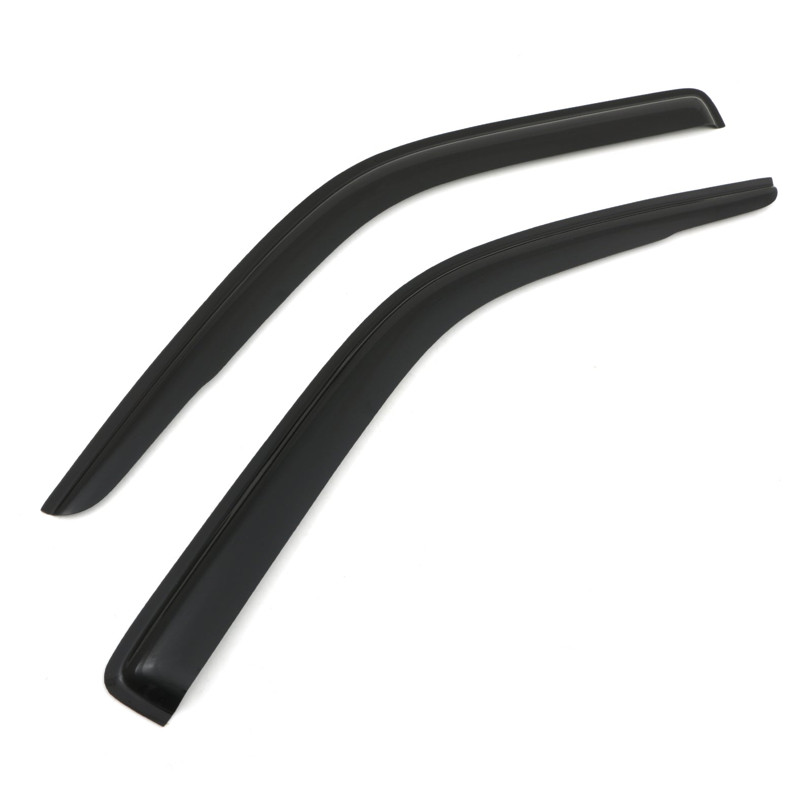 Volkswagen VW Transporter T6 T6.1 16-23 Black Wind Deflectors