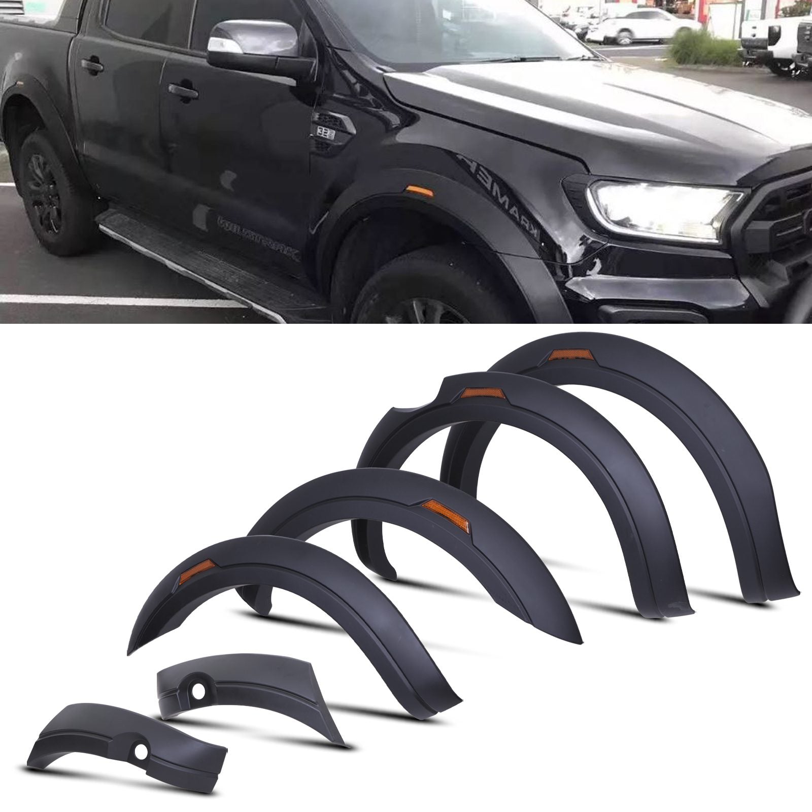Ford Ranger T8 Wildtrak Look Wide Arch Fender Flare Set