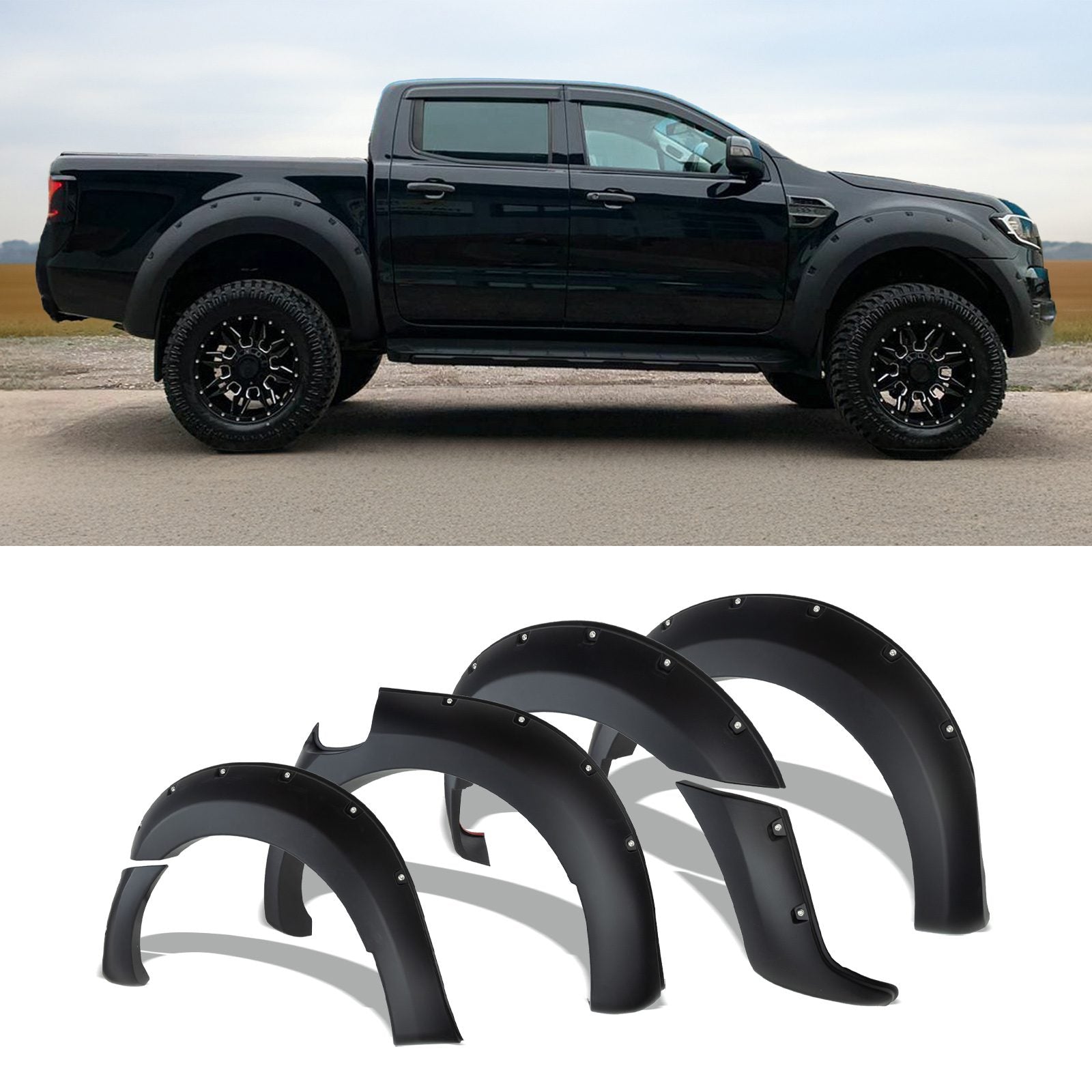 Ford Ranger T6 Raptor 12+ Wide Body Arch Fender Flare Kit