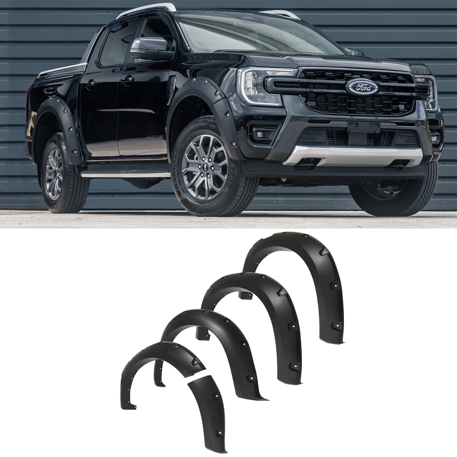 Ford Ranger T9 Wildtrak 2023+ 90mm Wide Arch Fender Flares