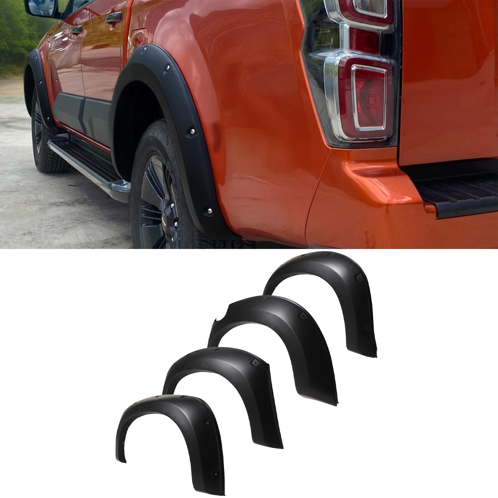 Isuzu D Max 12-20 70mm Wheel Arch Fender Flares