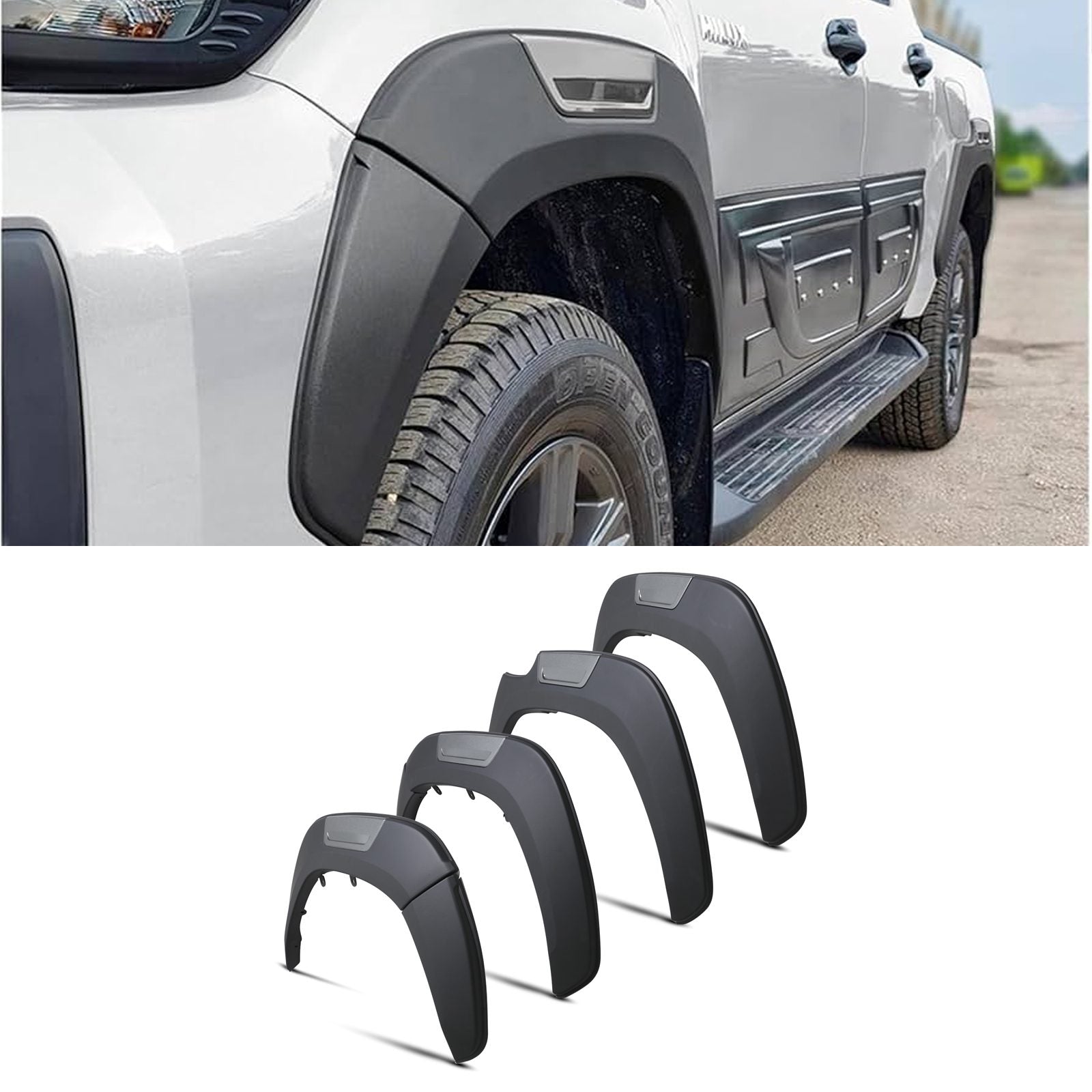 Toyota Hilux Revo MK9 2021+ GR Style Wheel Arches Kit