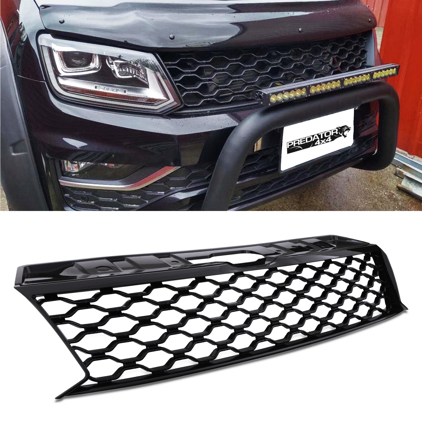 Volkswagen Amarok 2010-2020 Badgeless Black Grille