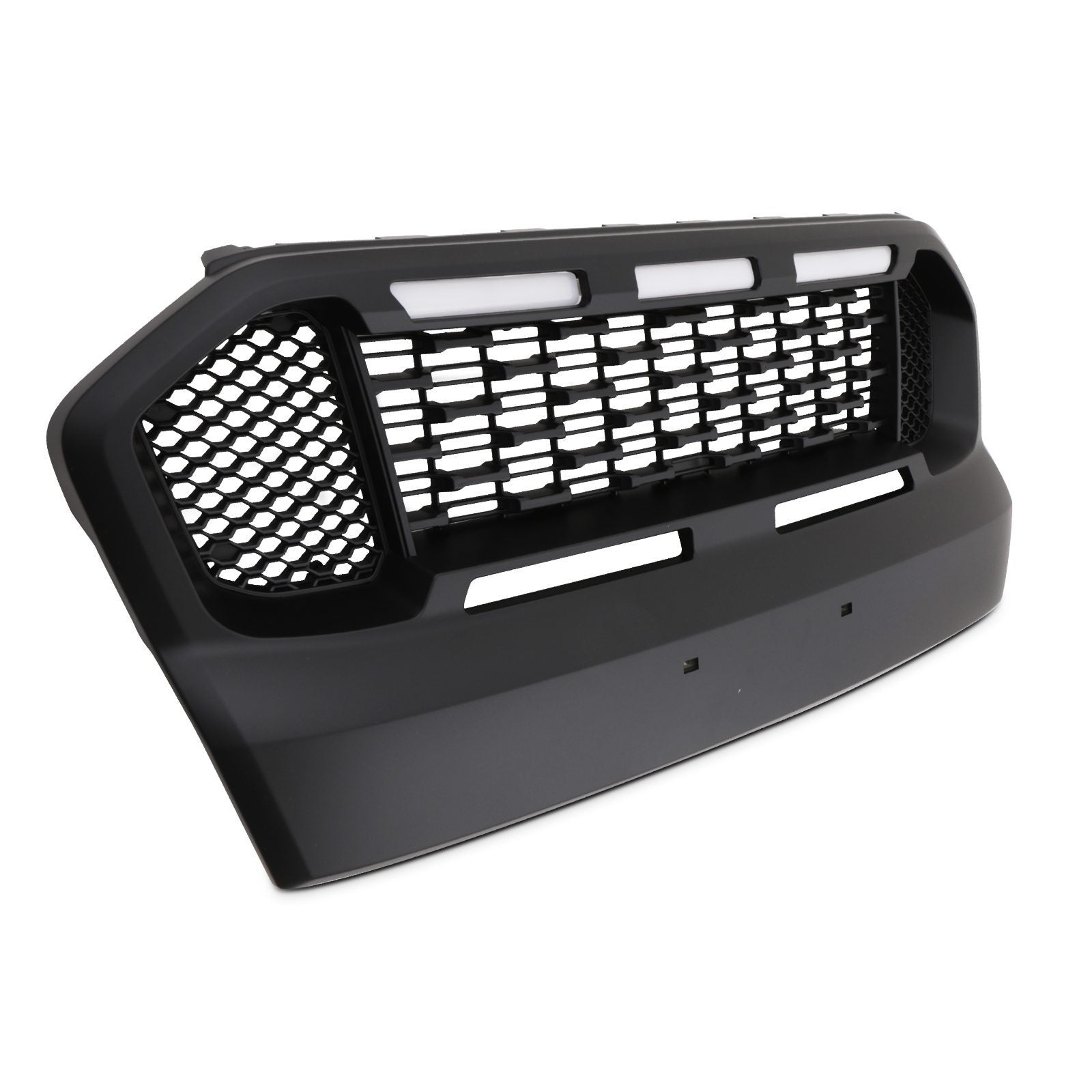 Ford Ranger T7 15-18 Black Grille With LED Lights
