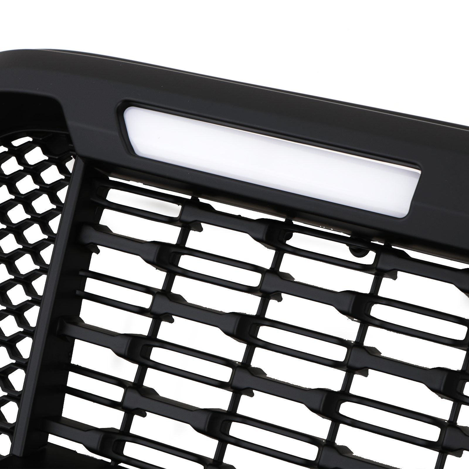 Ford Ranger T7 15-18 Black Grille With LED Lights