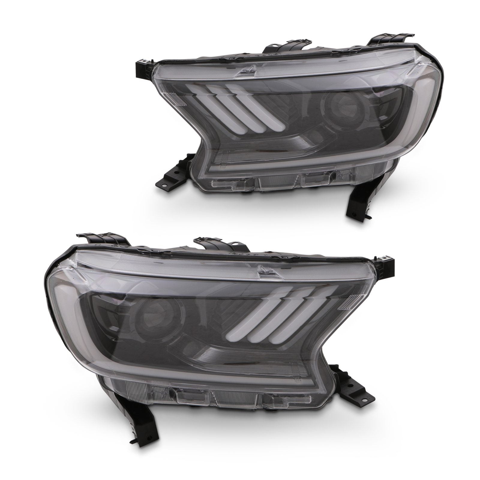 Ford Ranger T7 T8 15-22 Dynamic Mustang Style LED Headlights