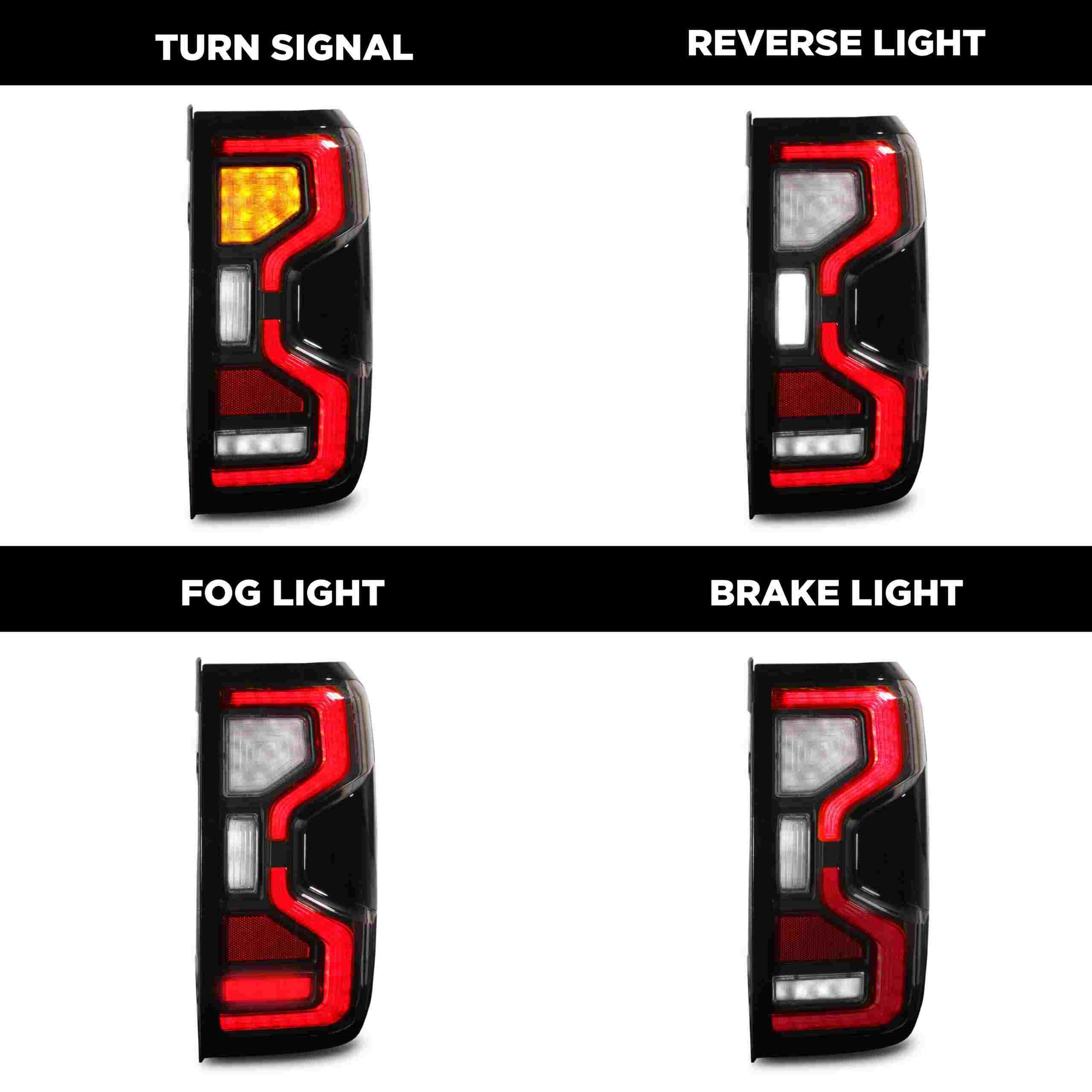 Ford Ranger T9 2023+ Rear LED Tail Lights