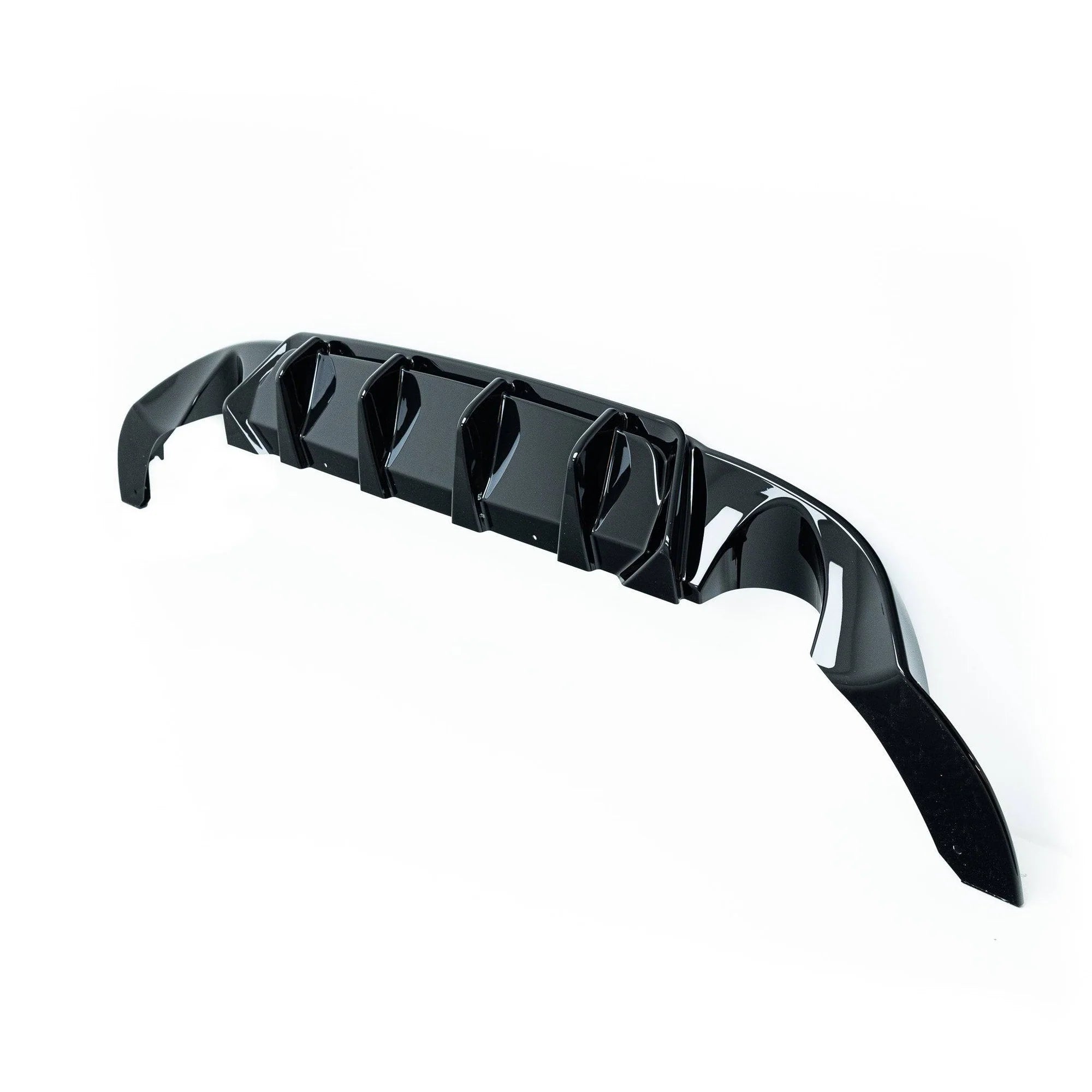 VW Golf R Mk7.5 EVO-1 Gloss Black Rear Diffuser by ZAERO (2017-2020)