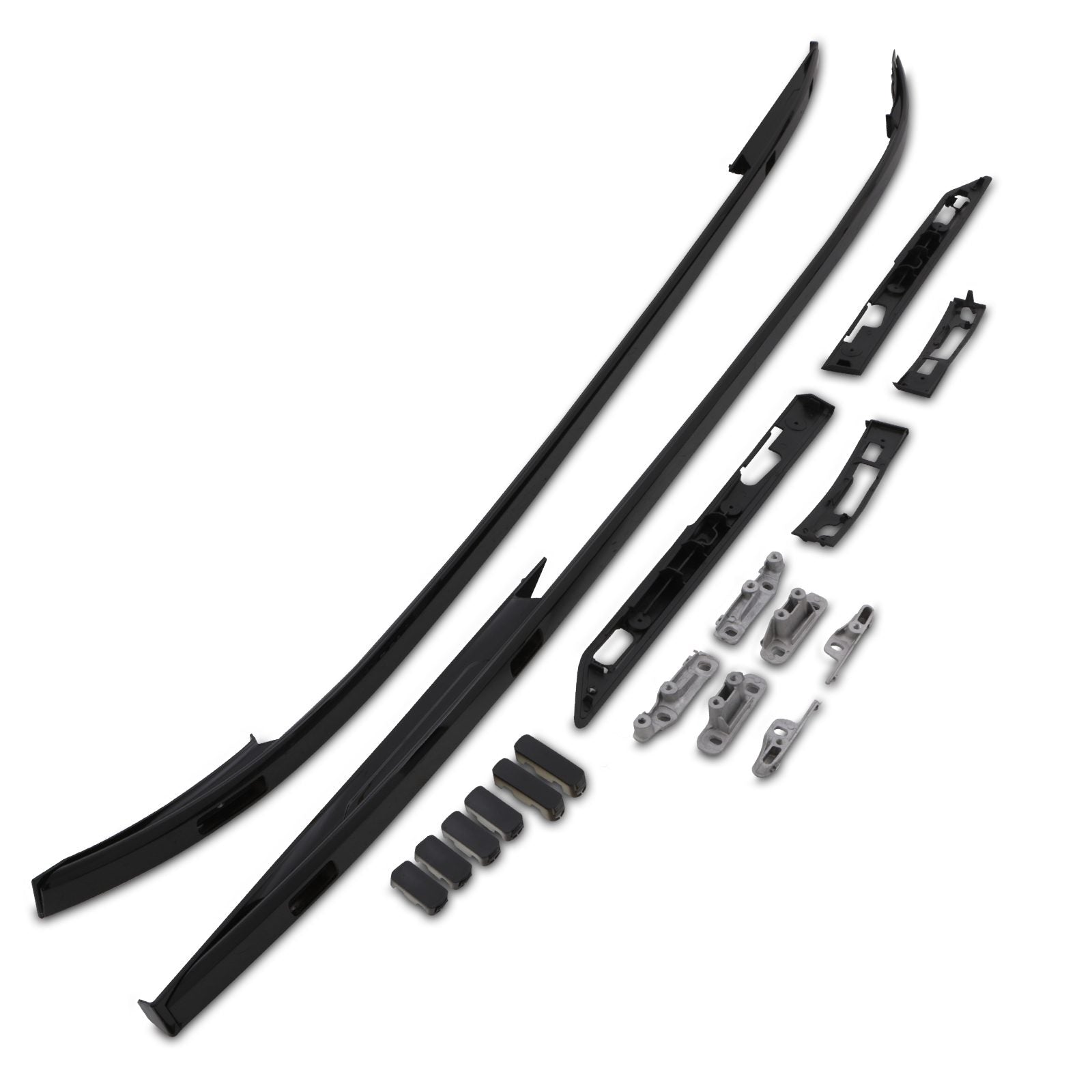 Predator 4x4 Black Roof Rails To Fit Land Rover Discovery Sport L550 14+