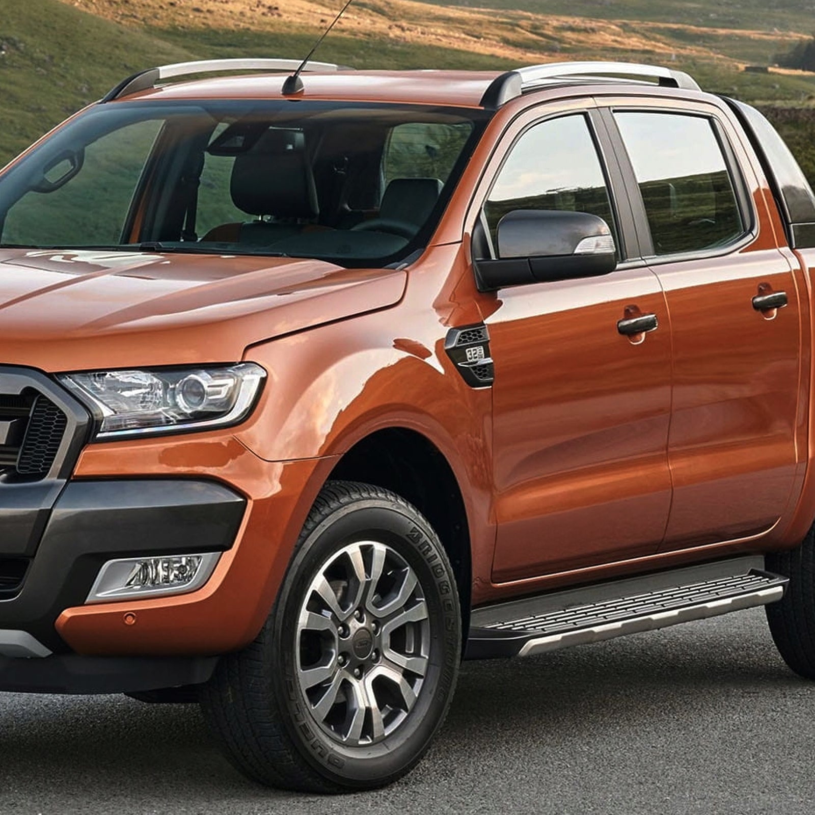 Ford Ranger T6 T7 T8 12-22 Silver Roof Rails