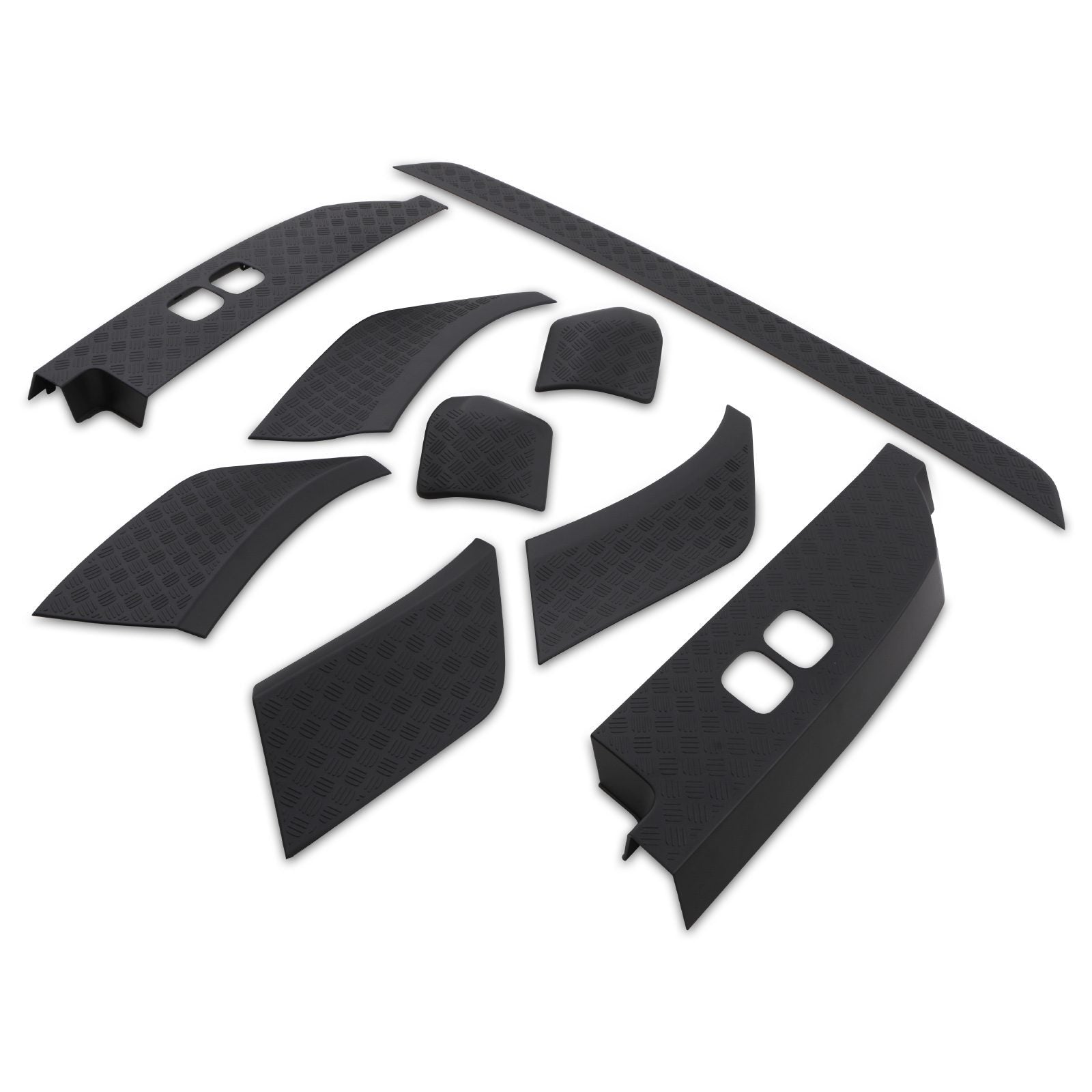 Predator 4x4 9 Piece Chequer Plate Body Panel Set To Fit Land Rover Defender 110 L663 2020+