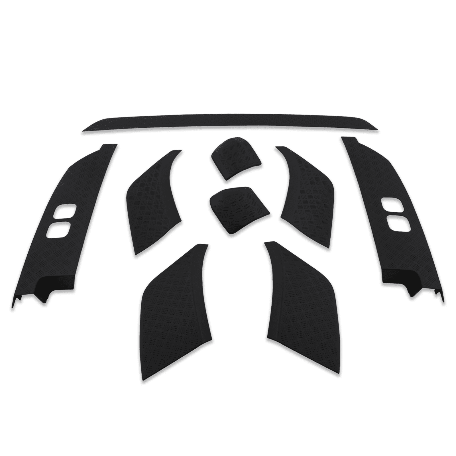Predator 4x4 9 Piece Chequer Plate Body Panel Set To Fit Land Rover Defender 110 L663 2020+