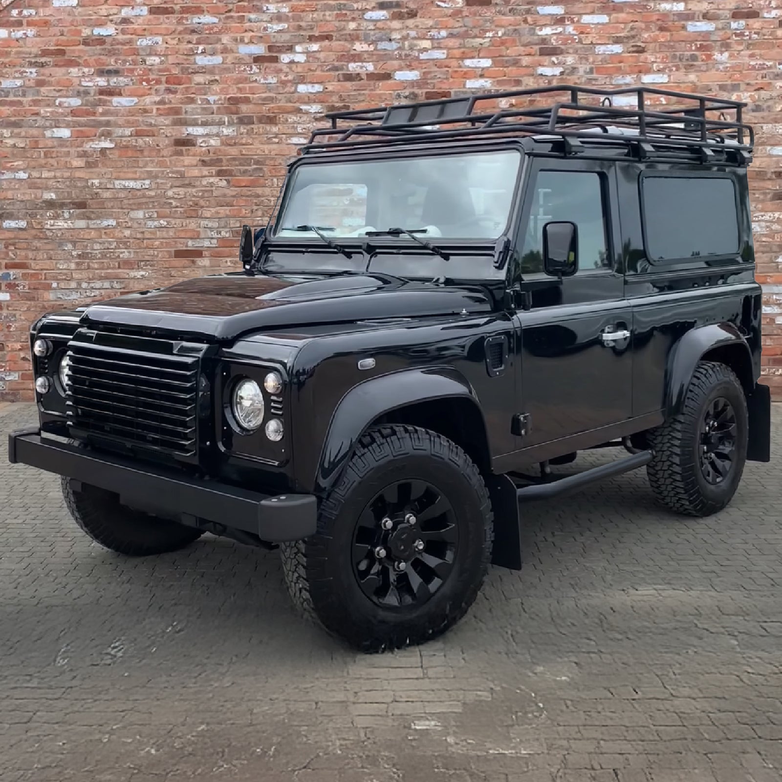 Land Rover Defender 90 L316 83-16 Matte Black 3" Side Bars