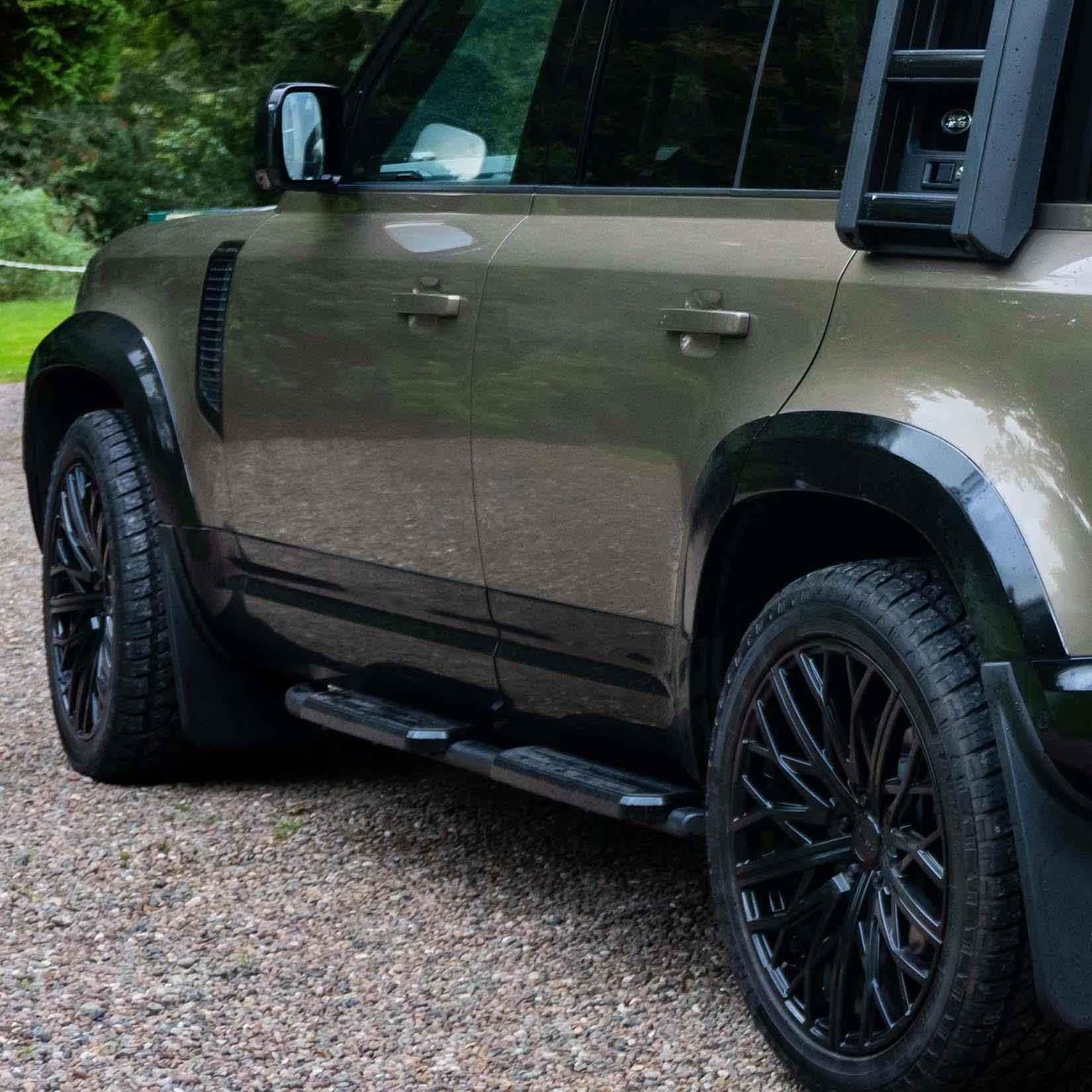 Predator 4x4 Gloss Black Wide Wheel Arch Kit To Fit Land Rover Defender 110 L663 2020+